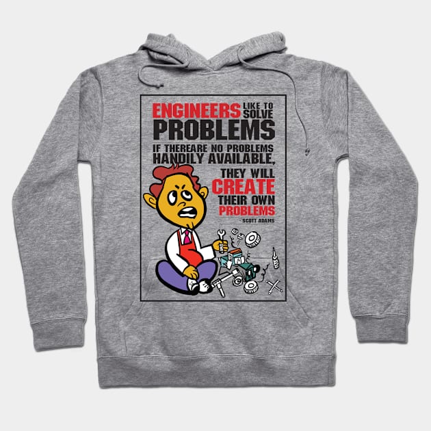 problem solving engineer Hoodie by Conqcreate Design